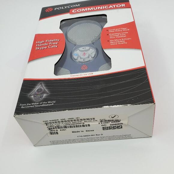 Polycom Communicator C100S USB Skype / Zoom Desktop Speaker Microphone. New - Picture 9 of 12